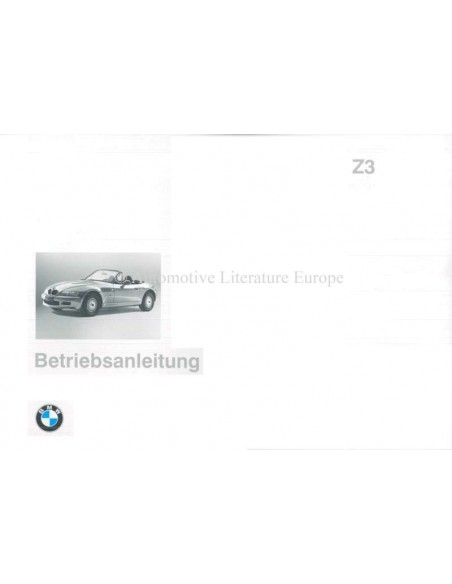 1995 BMW Z3 BETRIEBSANLEITUNG DEUTSCH