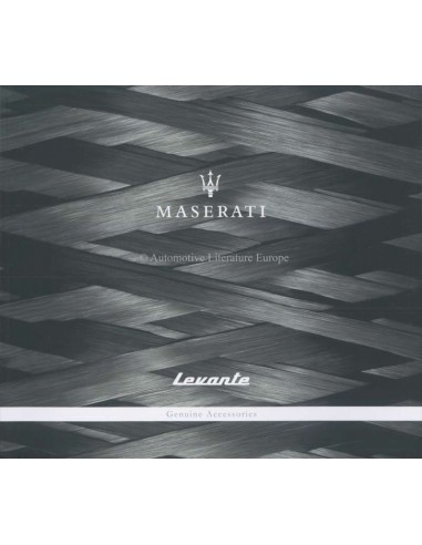 2017 MASERATI LEVANTE GENUINE ACCESSORIES BROCHURE DUITS