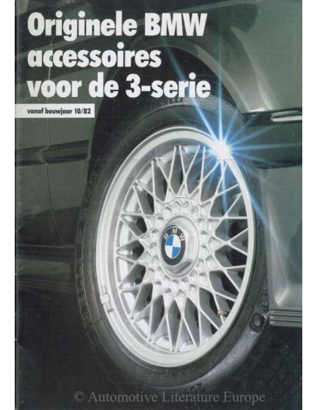 1988 BMW 3 SERIES ACCESSORIES BROCHURE DUTCH