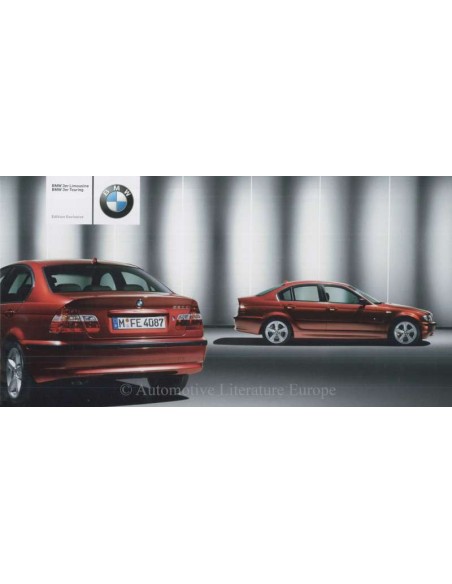 2003 BMW 3 SERIE EXCLUSIVE BROCHURE DUITS