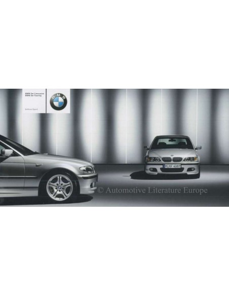 2003 BMW 3 SERIES SPORT BROCHURE DUITS