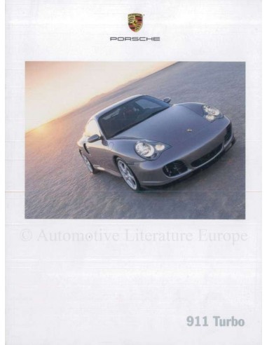 2000 PORSCHE 911 TURBO PROSPEKT ENGLISCH (US)
