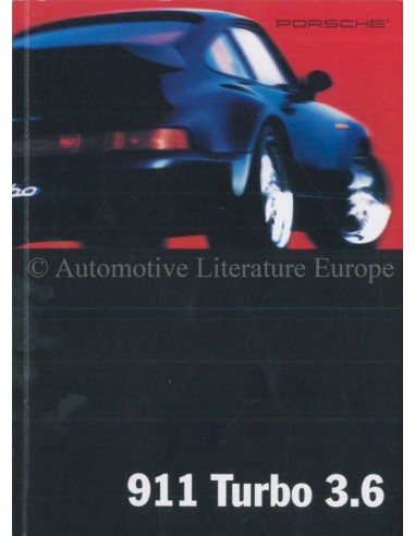 1994 PORSCHE 911 TURBO BROCHURE ENGLISH (US)