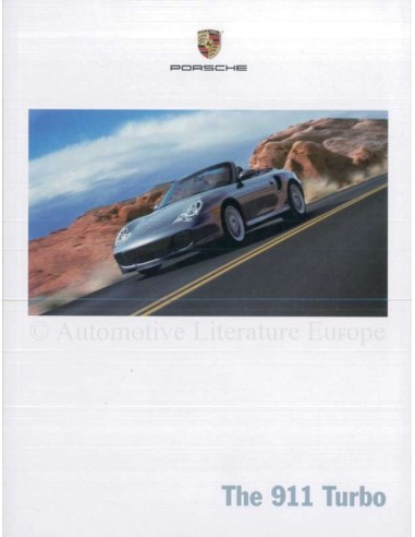 2004 PORSCHE 911 TURBO PROSPEKT ENGLISCH (USA)