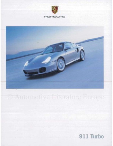 2002 PORSCHE 911 TURBO PROSPEKT ENGLISCH USA