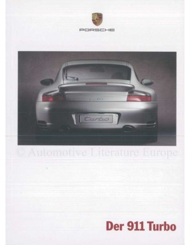 2000 PORSCHE 911 TURBO BROCHURE DUITS