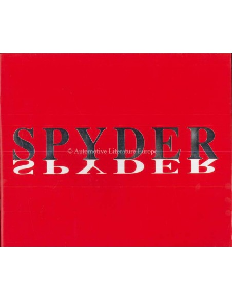 1991 MASERATI SPYDER PROSPEKT ITALIENISCH ENGLISCH