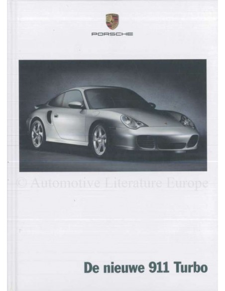 2000 PORSCHE 911 TURBO HARDCOVER PROSPEKT NIEDERLÄNDISCH
