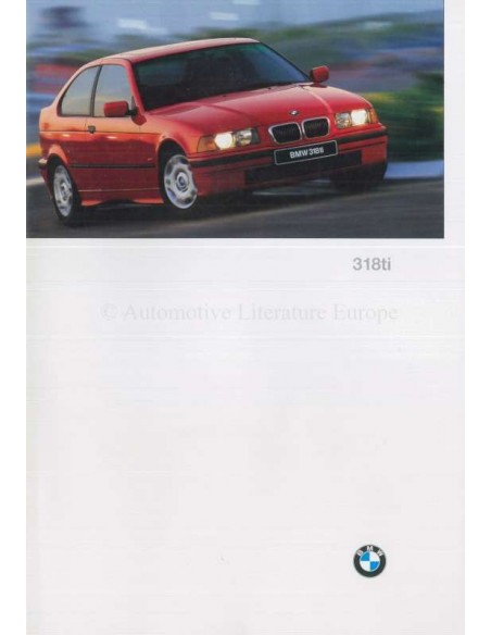 1996 BMW 3 SERIE COMPACT E36 BROCHURE ENGELS (US)