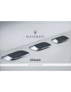 2017 MASERATI GHIBLI GENUINE ACCESSORIES PROSPEKT ENGLISCH