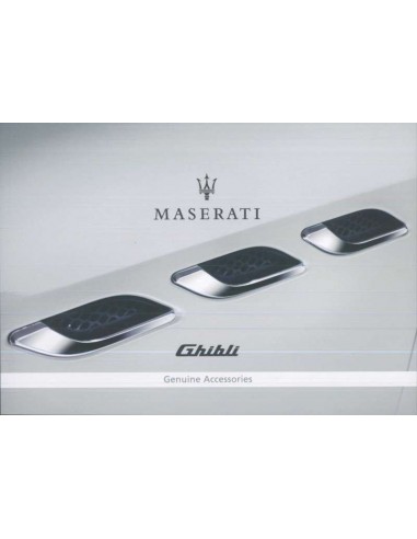 2017 MASERATI GHIBLI GENUINE ACCESSORIES PROSPEKT ENGLISCH