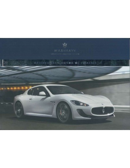 2012 MASERATI GRANTURISMO MC STRADALE BROCHURE ENGLISH
