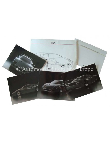 1987 FERRARI F40 PRESSEMAPPE DEUTSCH "LIMITIERT"