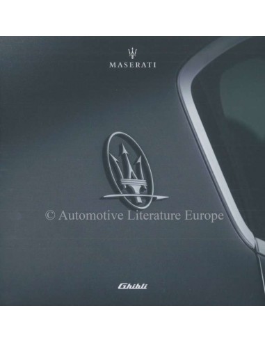 2018 MASERATI GHIBLI BROCHURE ENGELS