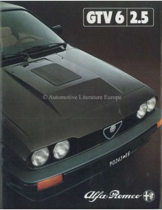 1981 ALFA ROMEO GTV6 2.5 PROSPEKT NIEDERLÄNDISCH