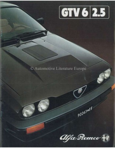 1981 ALFA ROMEO GTV6 2.5 BROCHURE DUTCH