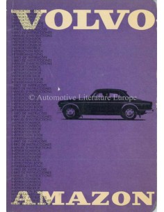 1965 VOLVO AMAZON 121/122 OWNERS MANUAL SWEDISH