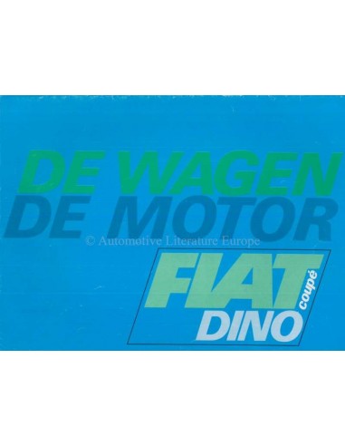 1967 FIAT DINO SPIDER COUPÉ BROCHURE DUTCH
