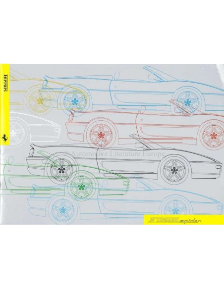 1995 FERRARI F355 SPIDER PRESS BROCHURE PROSPEKT 974/95