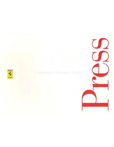 1996 FERRARI RANGE PRESSKIT ENGLISH & ITALIAN 1122/96