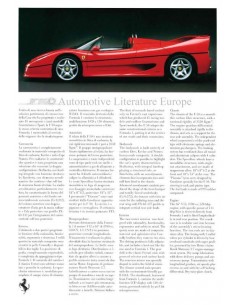 1996 FERRARI RANGE PRESSKIT ENGLISH & ITALIAN 1122/96 2