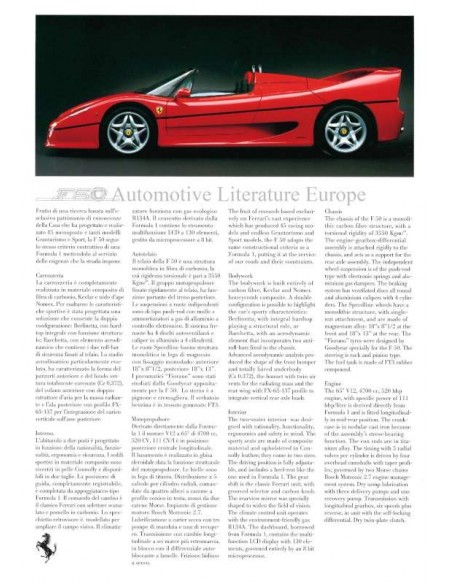 1996 FERRARI RANGE PRESSKIT ENGLISH & ITALIAN 1122/96