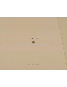 2006 MAYBACH 57 S HARDCOVER BROCHURE ENGELS