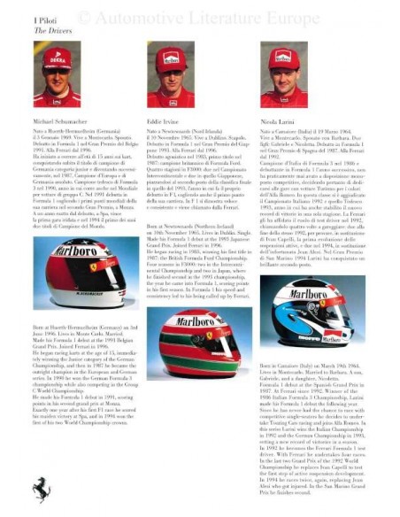 1996 FERRARI RACING PRESSEMAPPE ENGLISCH & ITALIENISCH 945/95