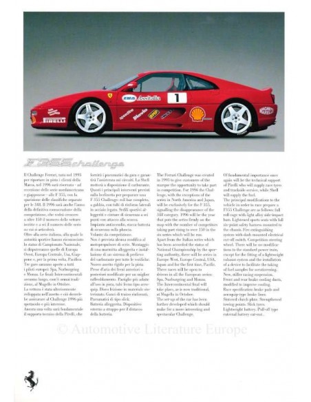 1996 FERRARI RACING PERSMAP ENGELS & ITALIAANS 945/95