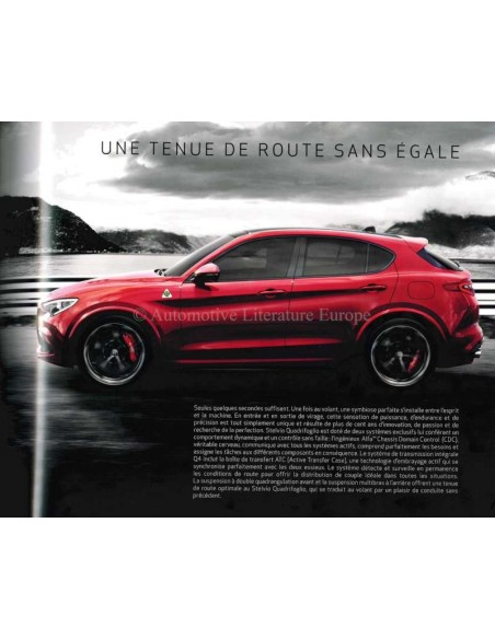 2018 ALFA ROMEO STELVIO BROCHURE FRANS