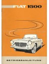 1960 FIAT 1500 OWNERS MANUAL GERMAN