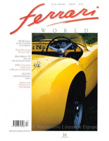 1992-1993 FERRARI WORLD MAGAZINE 20 ENGLISH