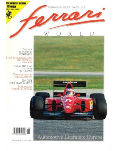 1992 FERRARI WORLD MAGAZIN 18 ENGLISCH