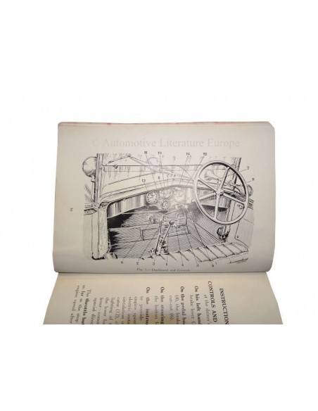 1928 ALFA ROMEO R.L. TOURING & SUPERSPORTS BETRIEBSANLEITUNG ENGLISCH