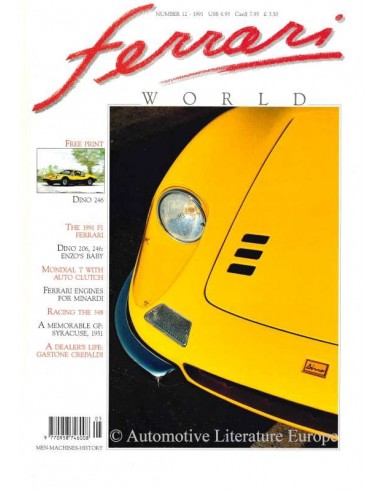 1991 FERRARI WORLD MAGAZINE 12 ENGLISH