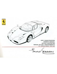 2003 FERRARI ENZO INSTRUCTIEBOEKJE USA 1856/03 2