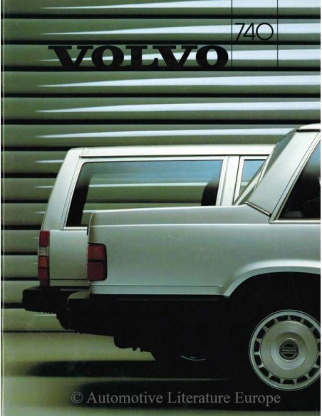 1986 VOLVO 740 BROCHURE NEDERLANDS