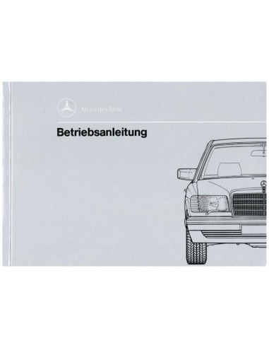 1988 MERCEDES BENZ S KLASSE INSTRUCTIEBOEKJE DUITS