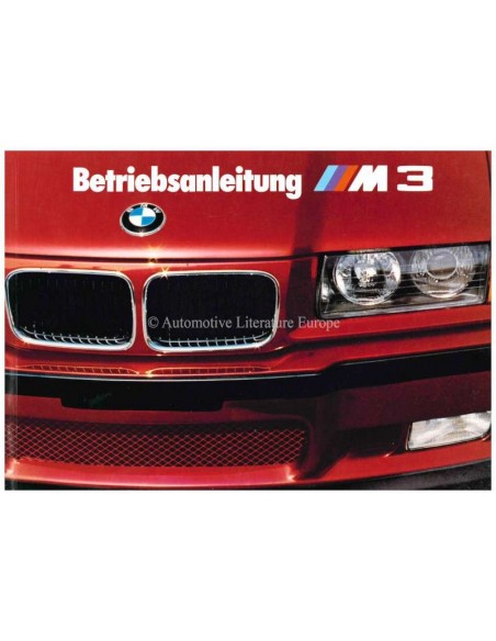 1992 BMW M3 COUPE OWNERS MANUAL GERMAN