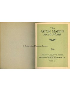 1931 ASTON MARTIN PROGRAMMA BROCHURE ENGELS 2