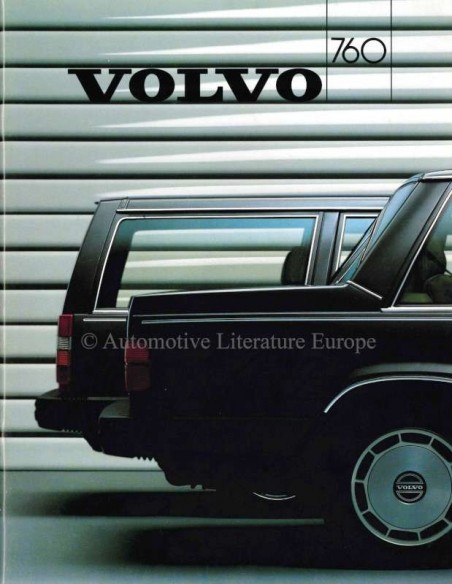 1986 VOLVO 760 BROCHURE DUTCH