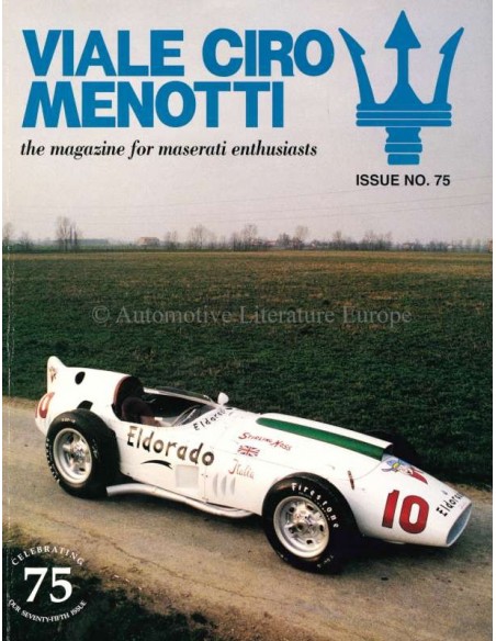 1998 MASERATI VIALE CIRO MENOTTI MAGAZINE ENGLISH