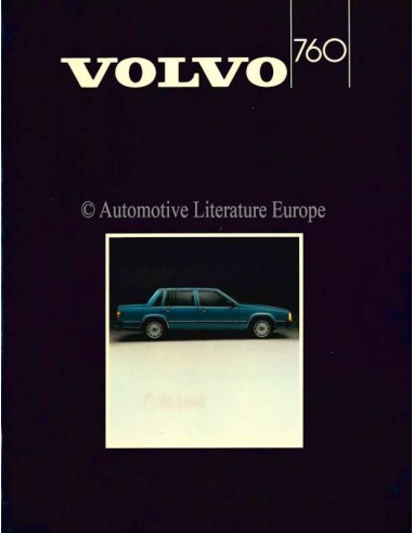 1985 VOLVO 760 BROCHURE ENGLISH