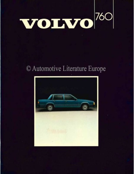 1985 VOLVO 760 BROCHURE ENGELS