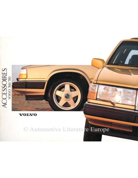 1988 VOLVO 760 / 780 ACCESSORIES BROCHURE DUTCH