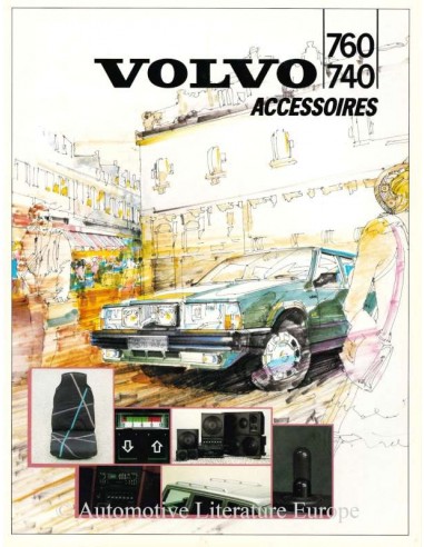 1986 VOLVO 740 / 760 ZUBEHÖR PROSPEKT NIEDERLÄNDISCH