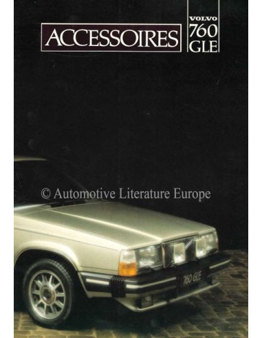 1982 VOLVO 760 GLE ACCESSORIES BROCHURE DUTCH