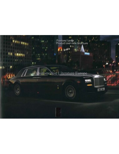 2014 ROLLS ROYCE PHANTOM FAMILY PROSPEKT ENGLISCH