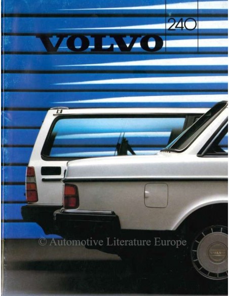 1986 VOLVO 240 BROCHURE NEDERLANDS