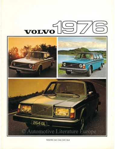 1976 VOLVO PROGRAMM PROSPEKT NIEDERLÄNDISCH
